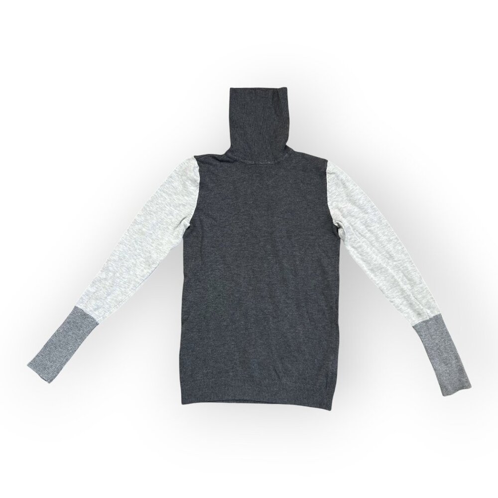 Apt. 9 Gray Ribbed Turtleneck Sweater – Size M